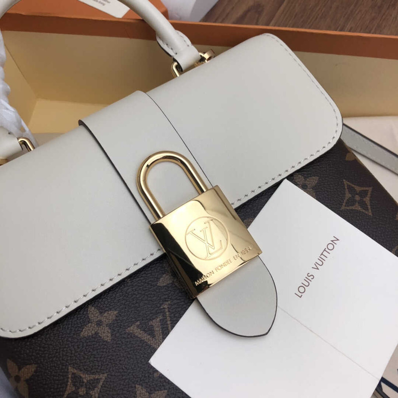 l**is V*t*n locky bb monogram and smooth cowhide white