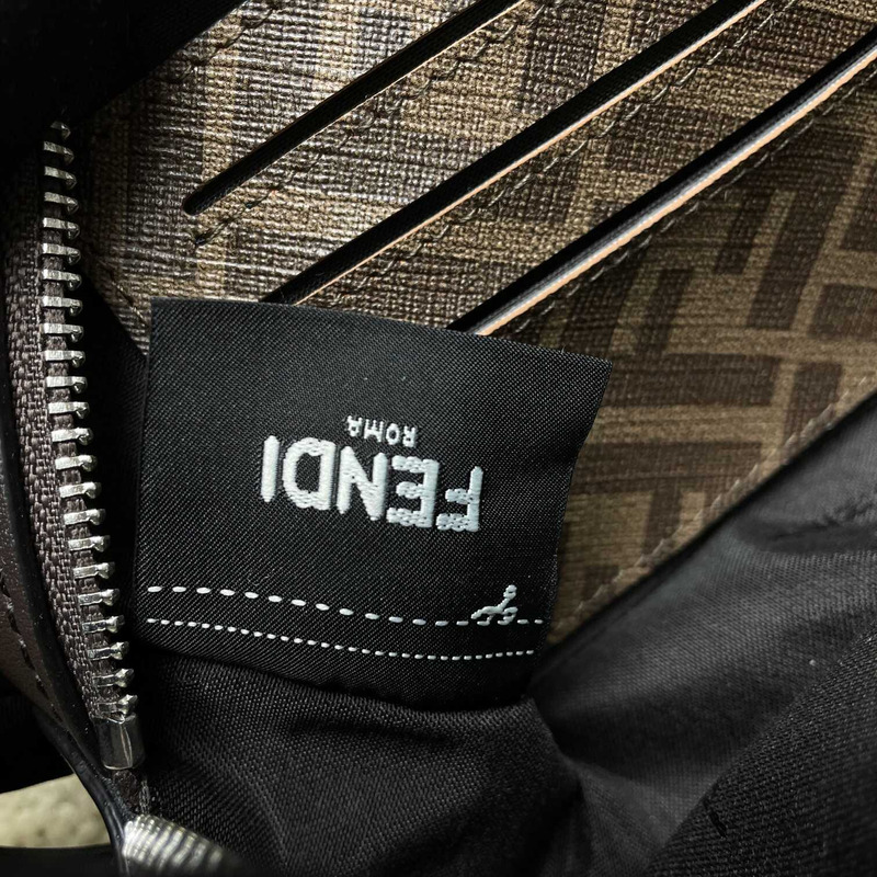 F**di  messenger bag men brown and yellow