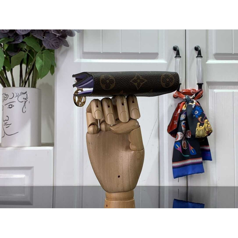 l**is V*t*n zippy wallet monogram purple