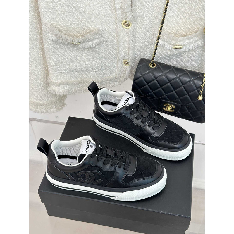 Ch*el sneakers low top black