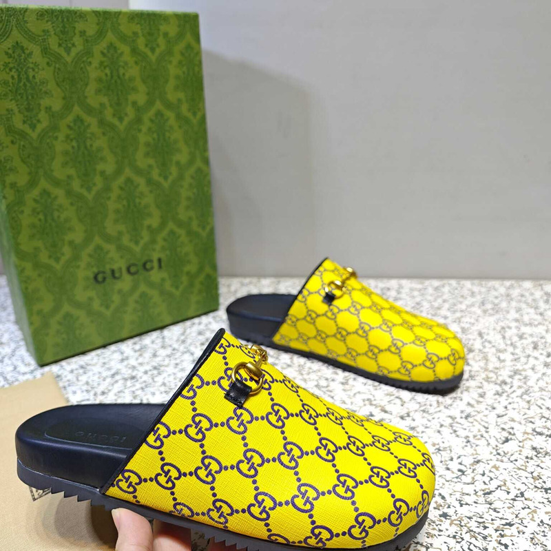 g*u*i gg S*p*e horesbit slippers yellow