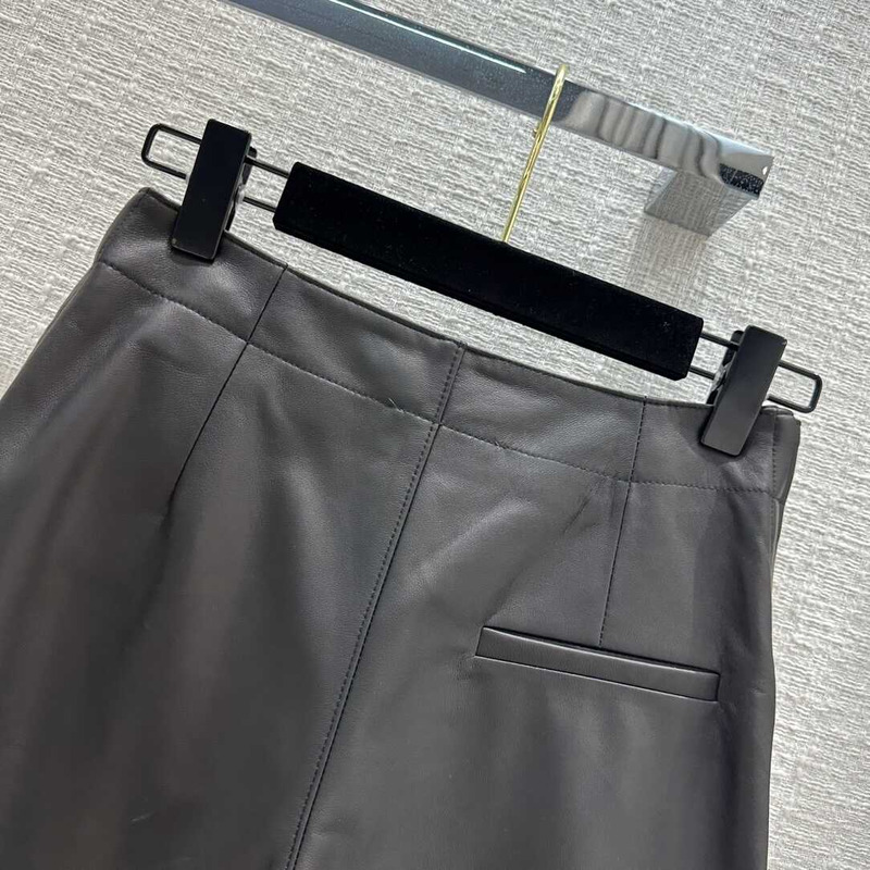 D*or skort with cd buckle leather black