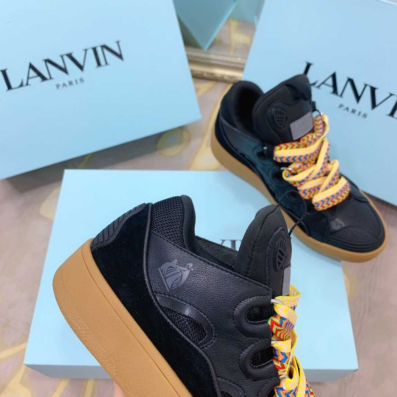 Lanvin Pre-owned Leather Curb Black And Yellow