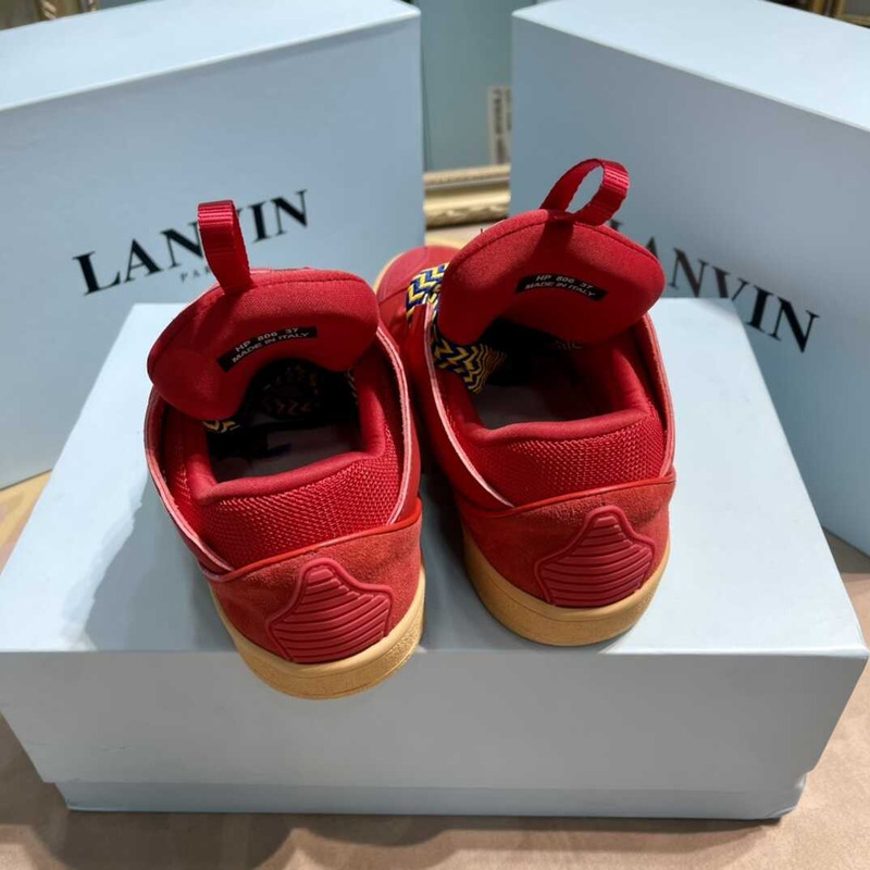 Lanvin Pre-owned Leather Curb Red