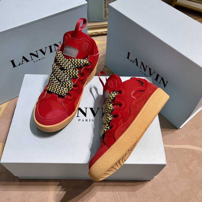 Lanvin Pre-owned Leather Curb Red