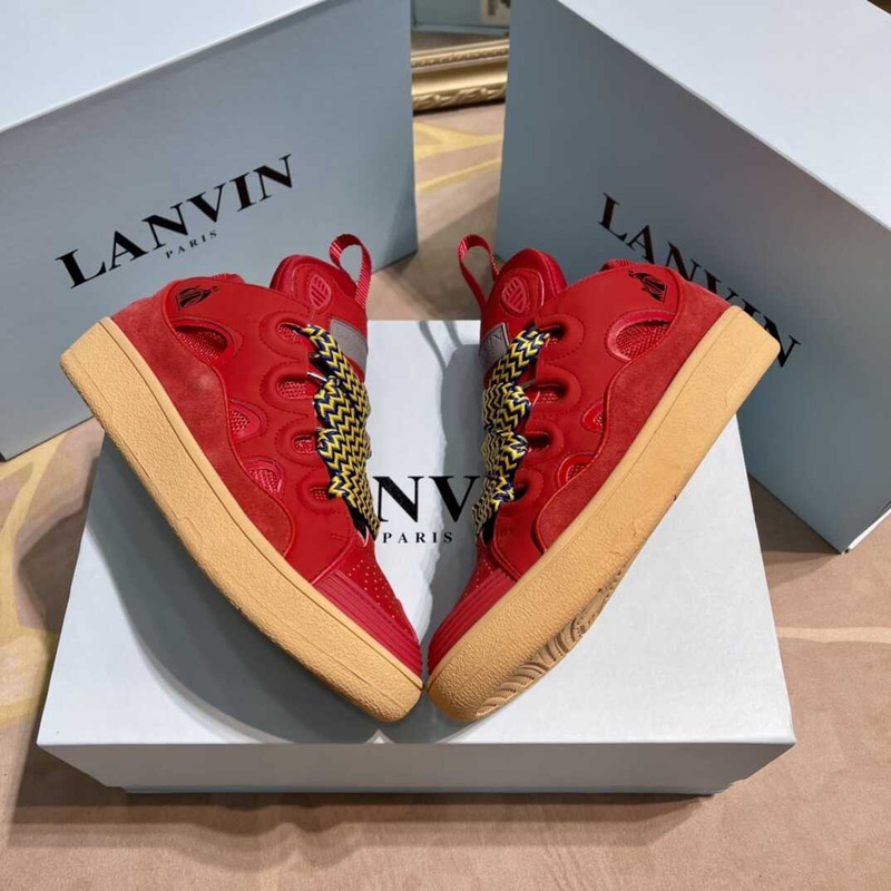 Lanvin Pre-owned Leather Curb Red