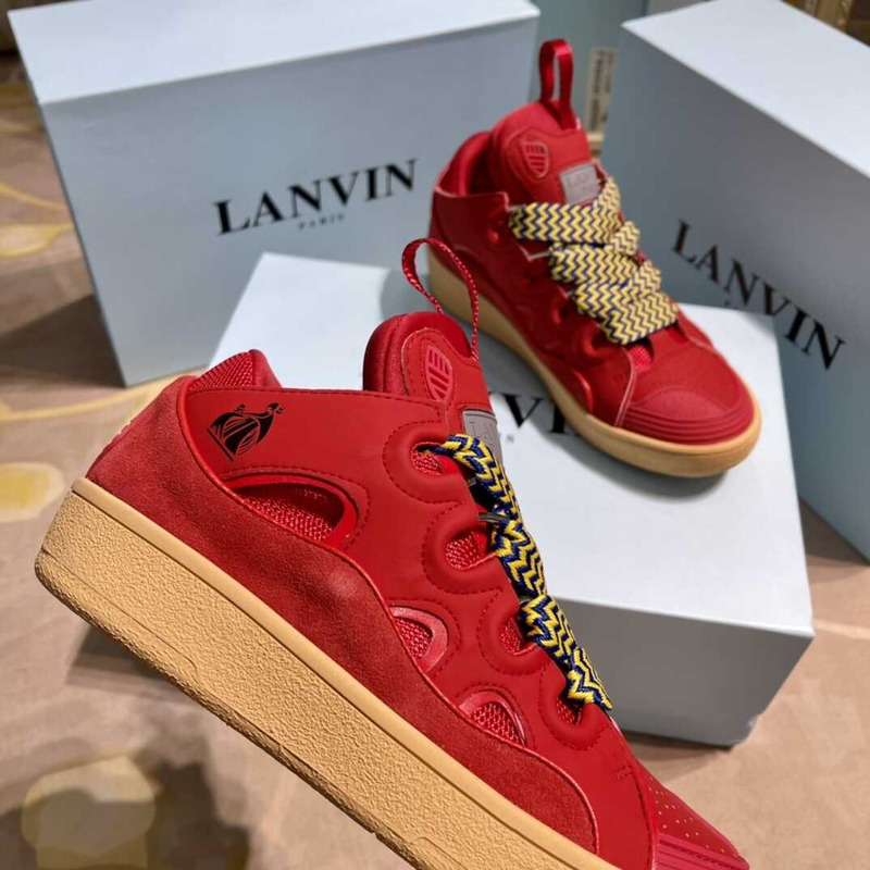 Lanvin Pre-owned Leather Curb Red