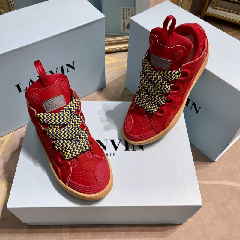 Lanvin Pre-owned Leather Curb Red