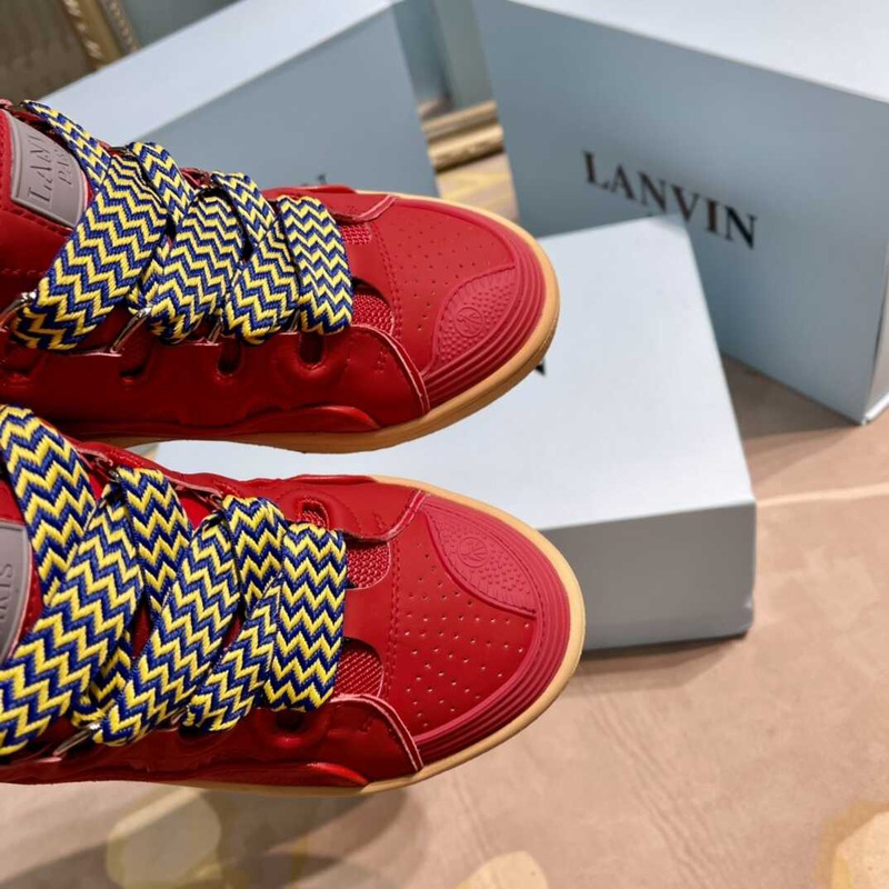 Lanvin Pre-owned Leather Curb Red