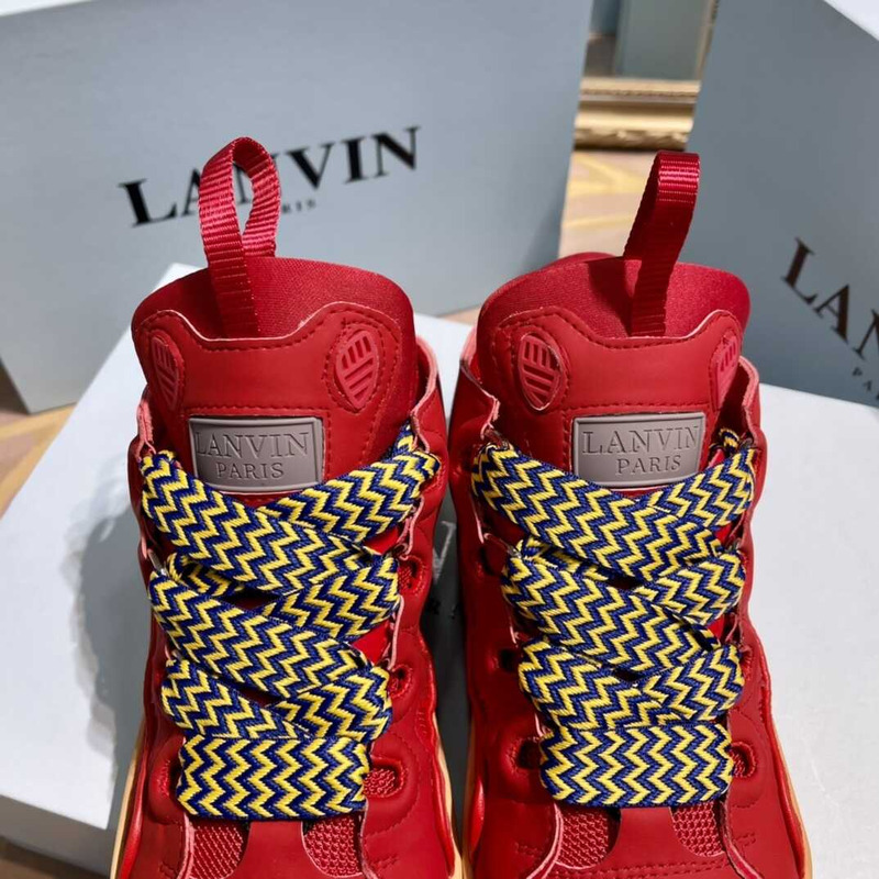 Lanvin Pre-owned Leather Curb Red