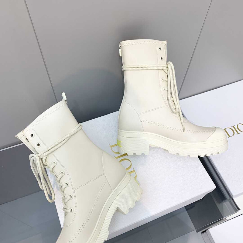 D*or ankle boots white