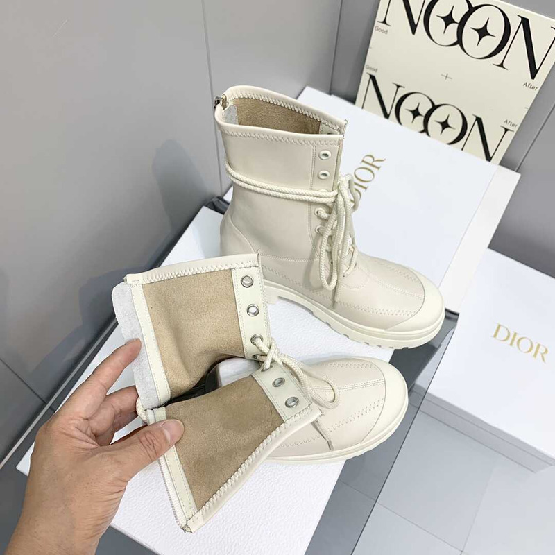 D*or ankle boots white