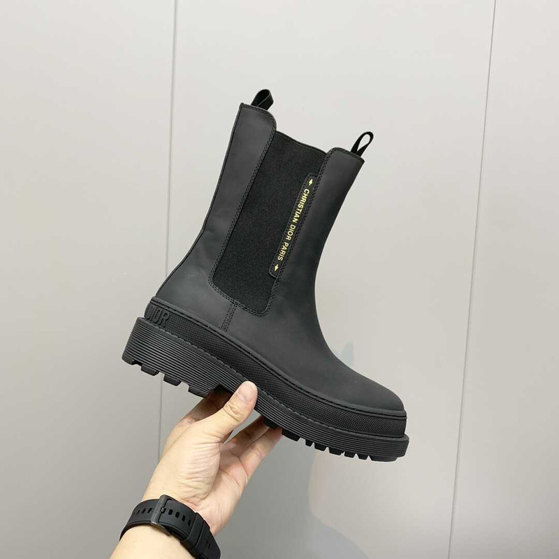 D*or trial ankle boots black cowhide