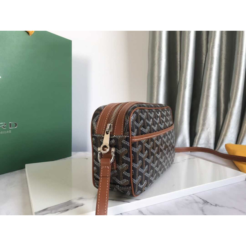 Go*ard cap-vert crossbody bag brown and gray