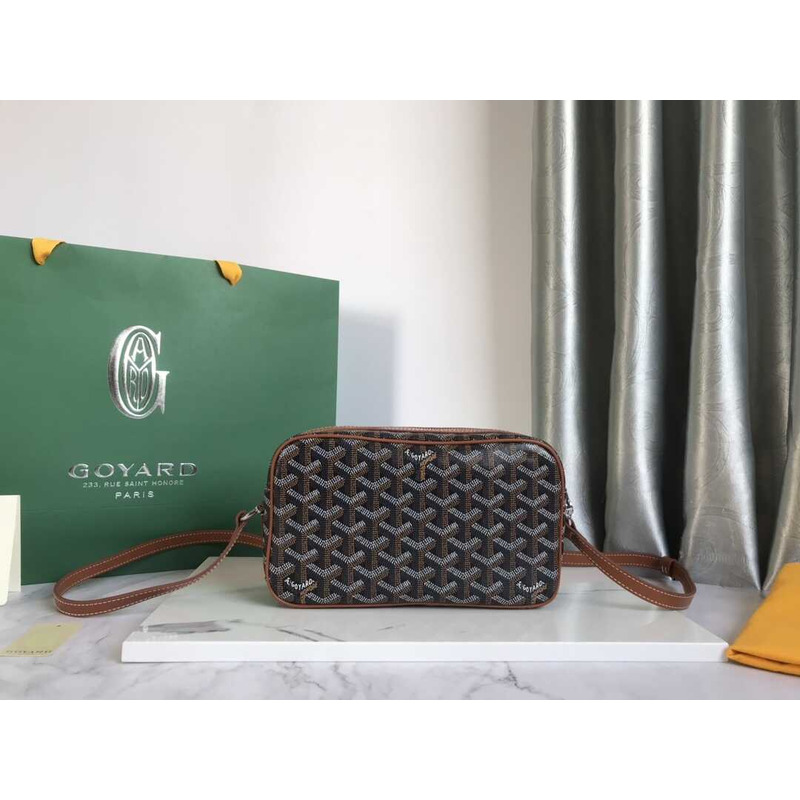 Go*ard cap-vert crossbody bag brown and gray