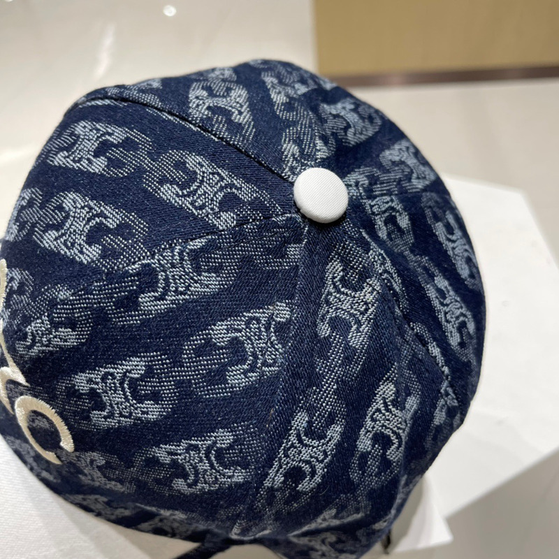 Ce**e logo baseball cap denim dark blue