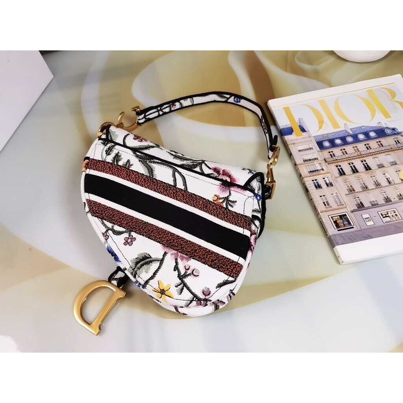 D*or saddle bag embroidery multi color
