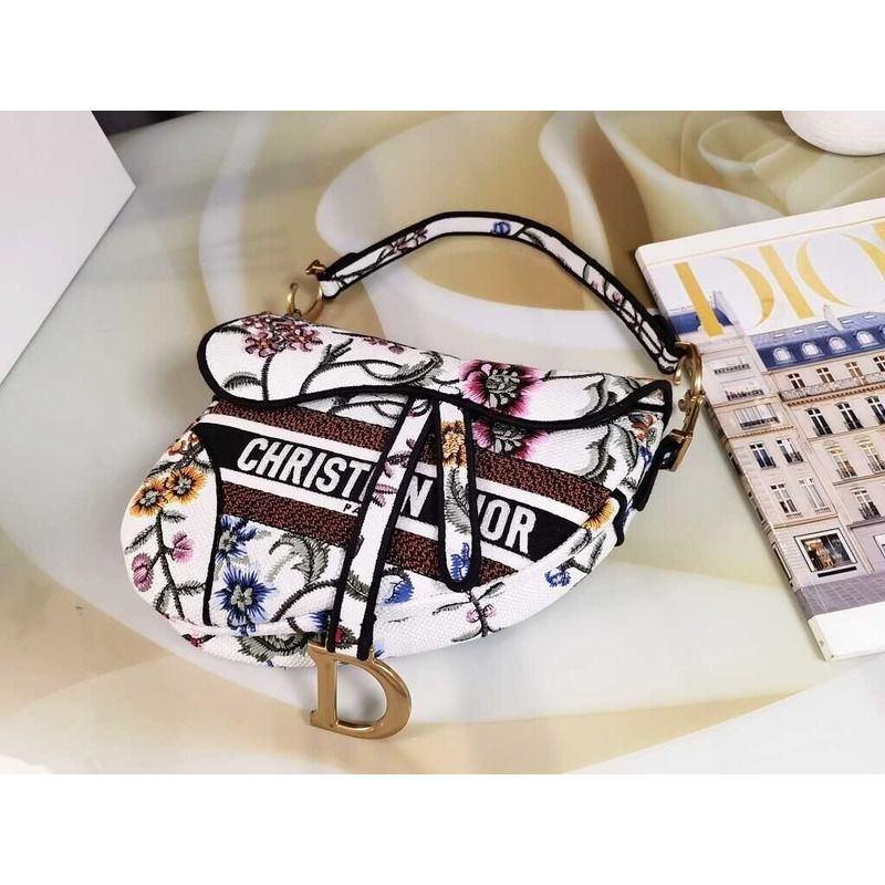 D*or saddle bag embroidery multi color