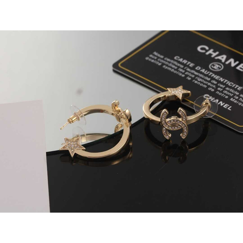 Ch*el ring star earrings