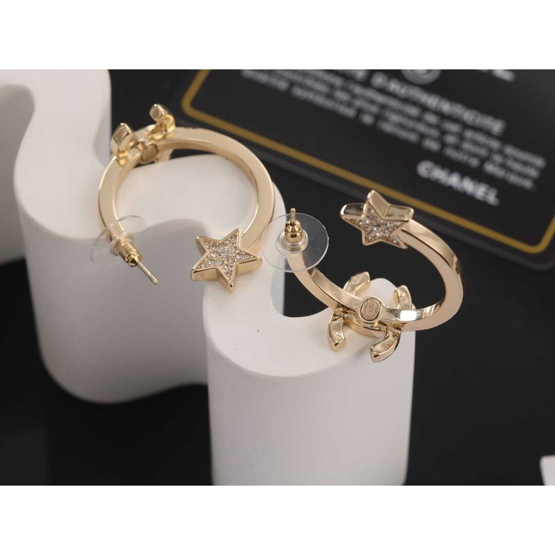 Ch*el ring star earrings
