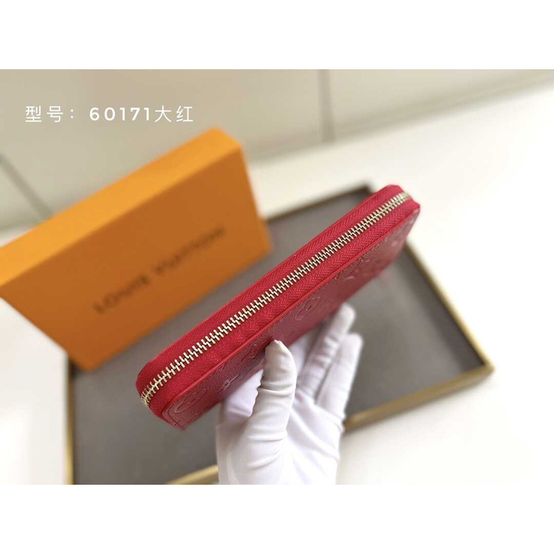 l**is V*t*n zippy vertical wallet red