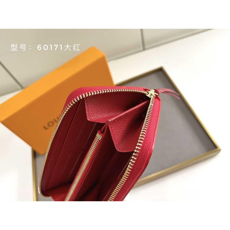 l**is V*t*n zippy vertical wallet red