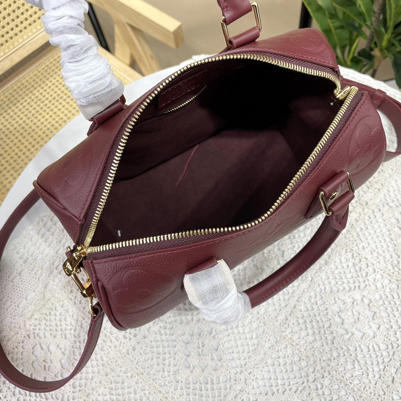 l**is V*t*n speedy bandoulière 25 handbag wine red