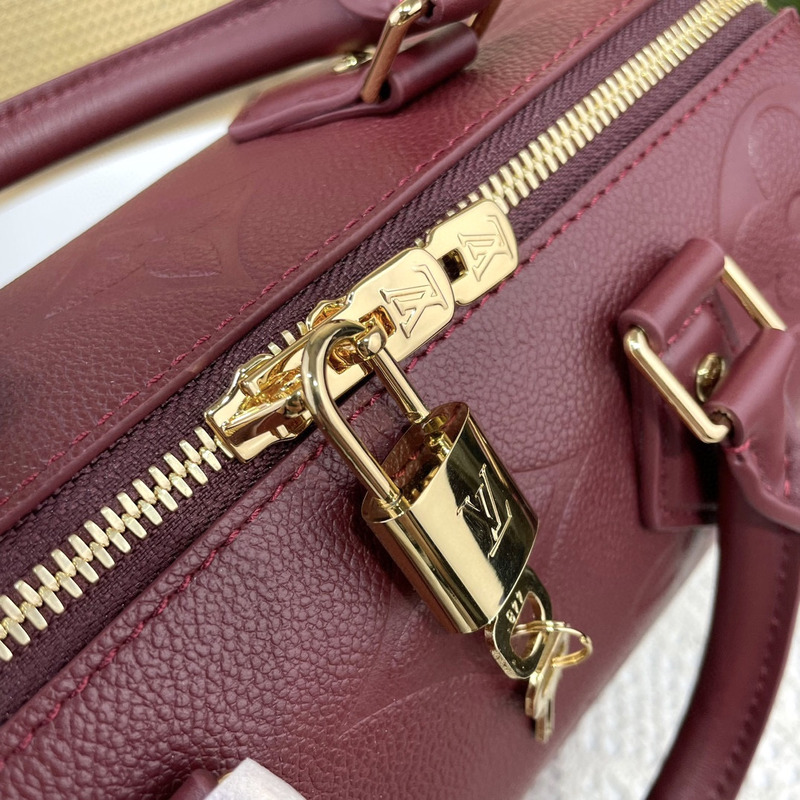 l**is V*t*n speedy bandoulière 25 handbag wine red