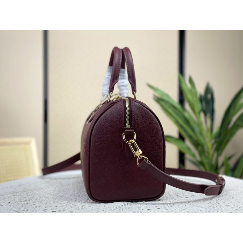 l**is V*t*n speedy bandoulière 25 handbag wine red