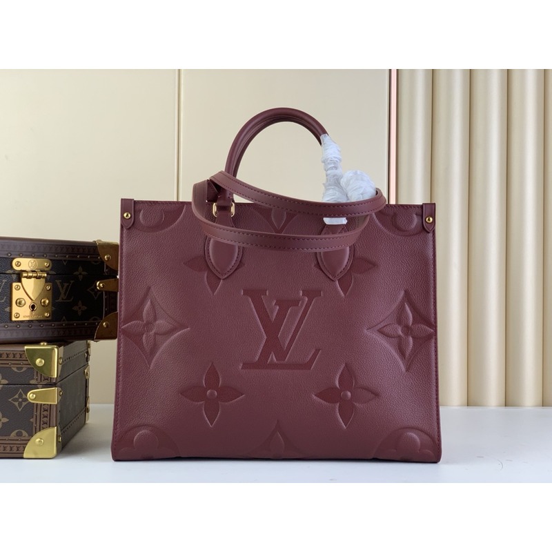 l**is V*t*n onthego mm tote wine red