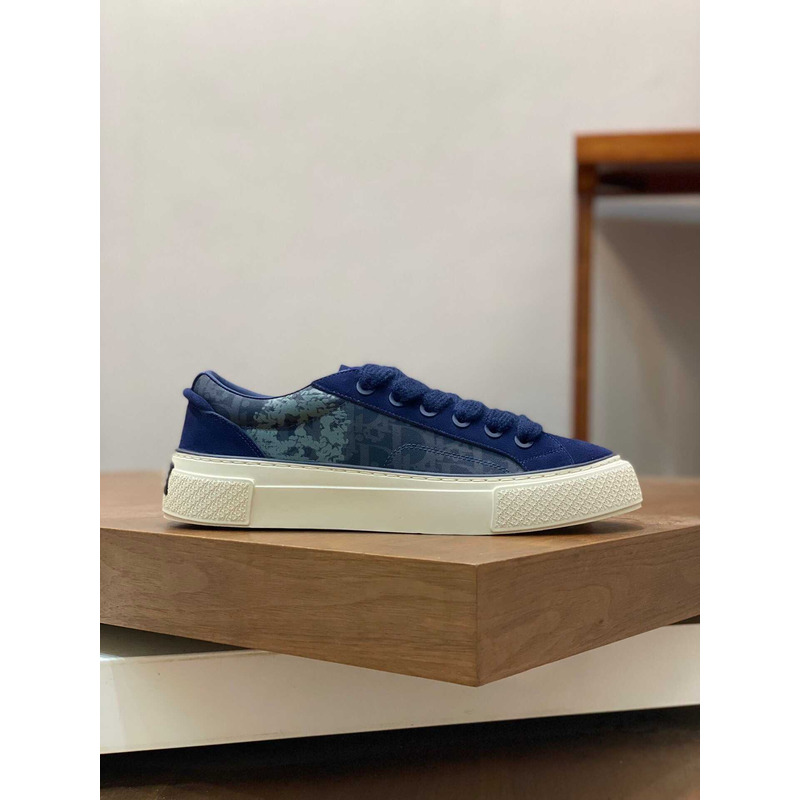 D*or b33 sneakers D*or oblique jacquard and suede blue