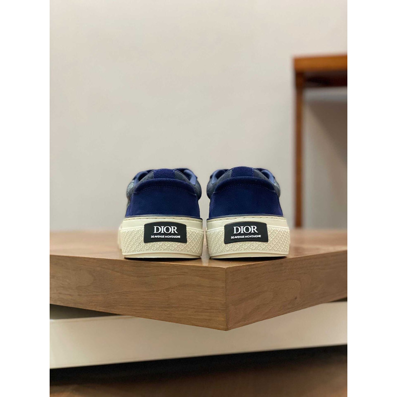 D*or b33 sneakers D*or oblique jacquard and suede blue