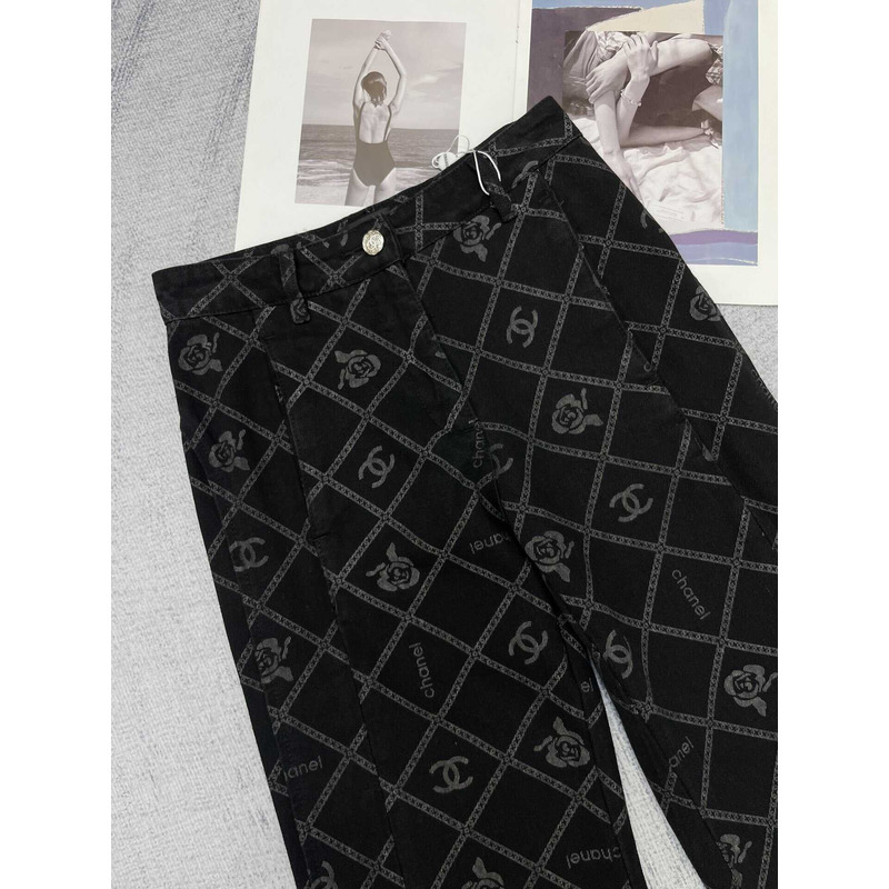 Ch*el cotton cc jeans black