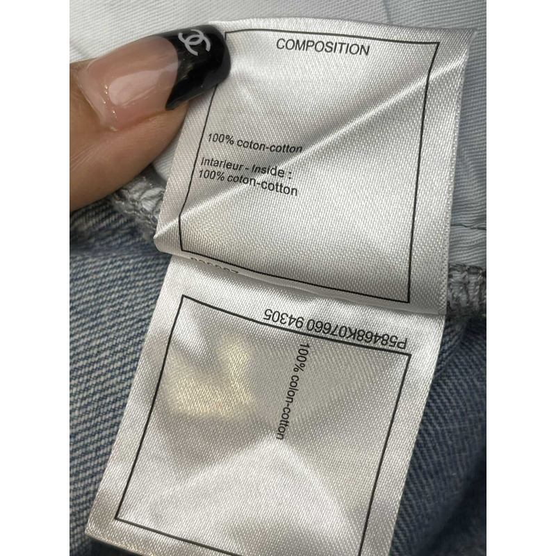 Ch*el cotton cc jeans blue