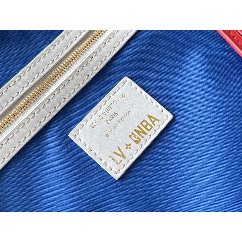 l**is V*t*n keepall bandoulière 55 embossed taurillon monogram cowhide leather bag brown