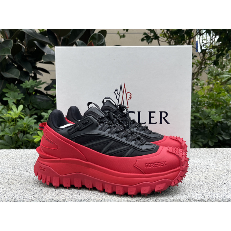 Moncler Trailgrip GTX Low-Top Sneakers Black And Red