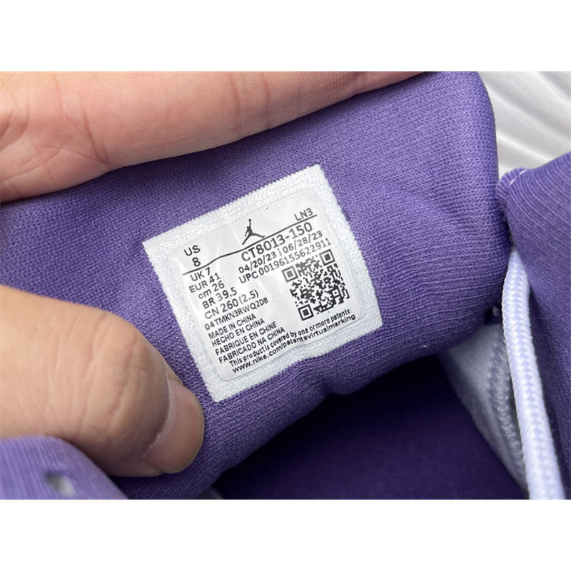 Air Jordan 12 Sneakers Purple White