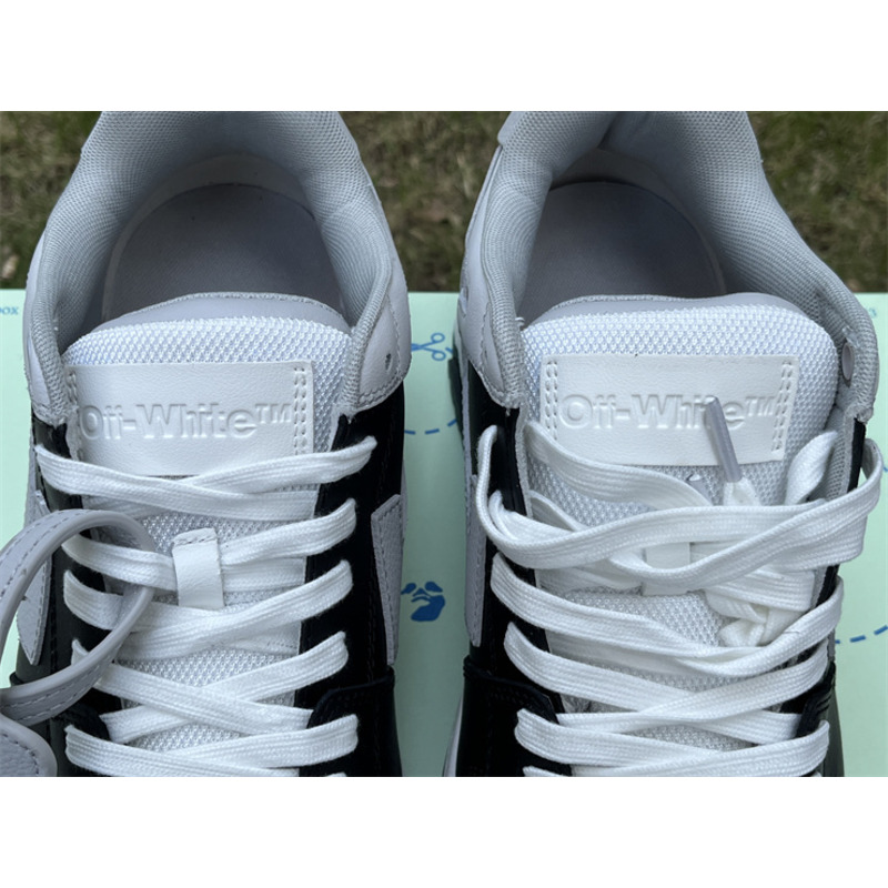 Off White Out Of Office Calfskin Sneakers White And Black