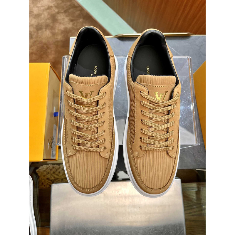 l**is V*t*n sued and deerskin leather sneaker brown