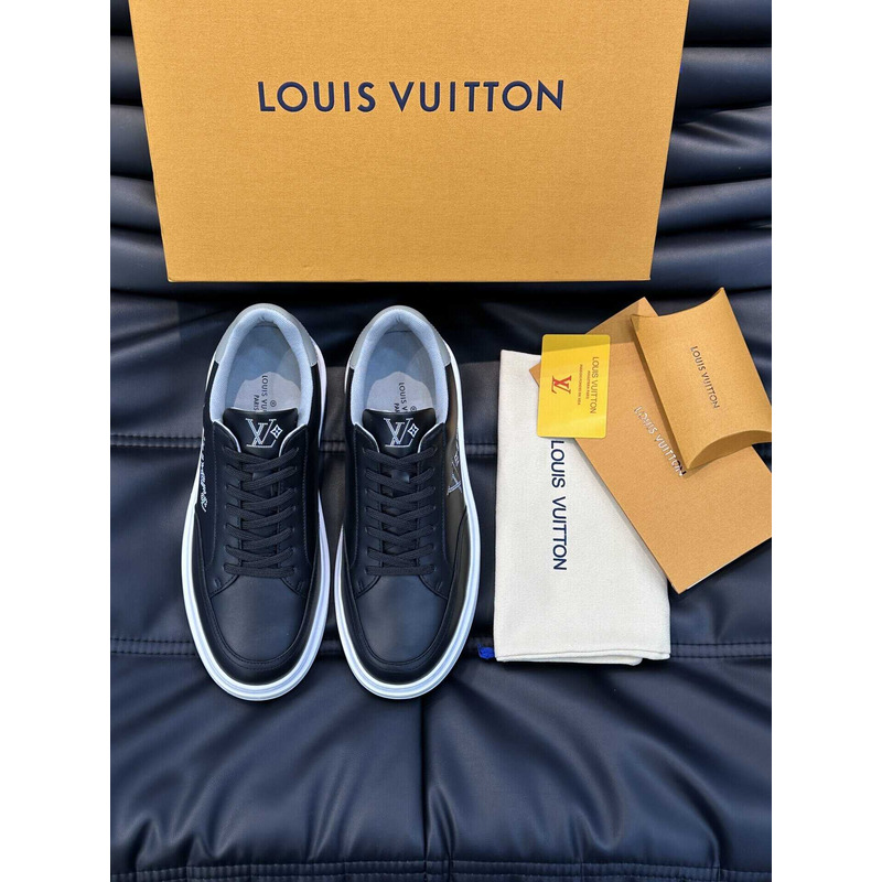 l**is V*t*n trainer sneaker with logo black