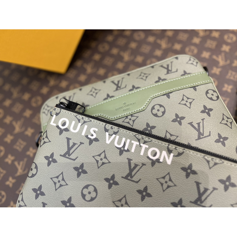 l**is V*t*n trio messenger bag khaki