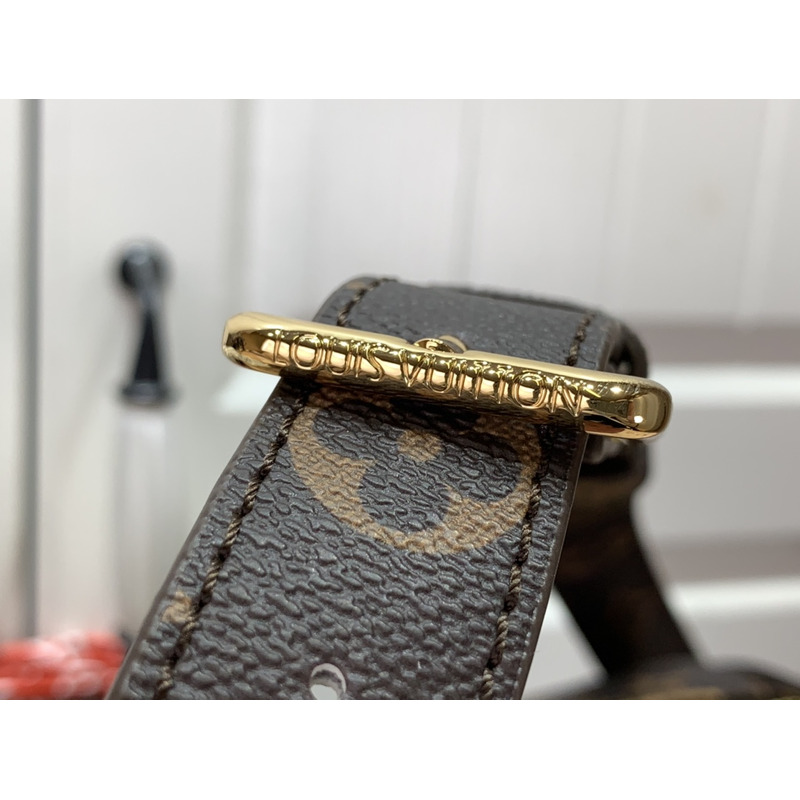 l**is V*t*n keepall bandoulière 55 woven letter-coated canvas and leather luggage bag multicolor