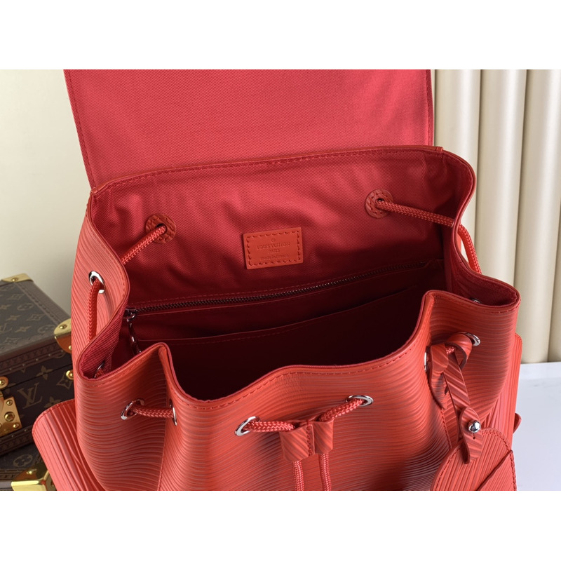 l**is V*t*n christopher medium backpack epi xl leather red
