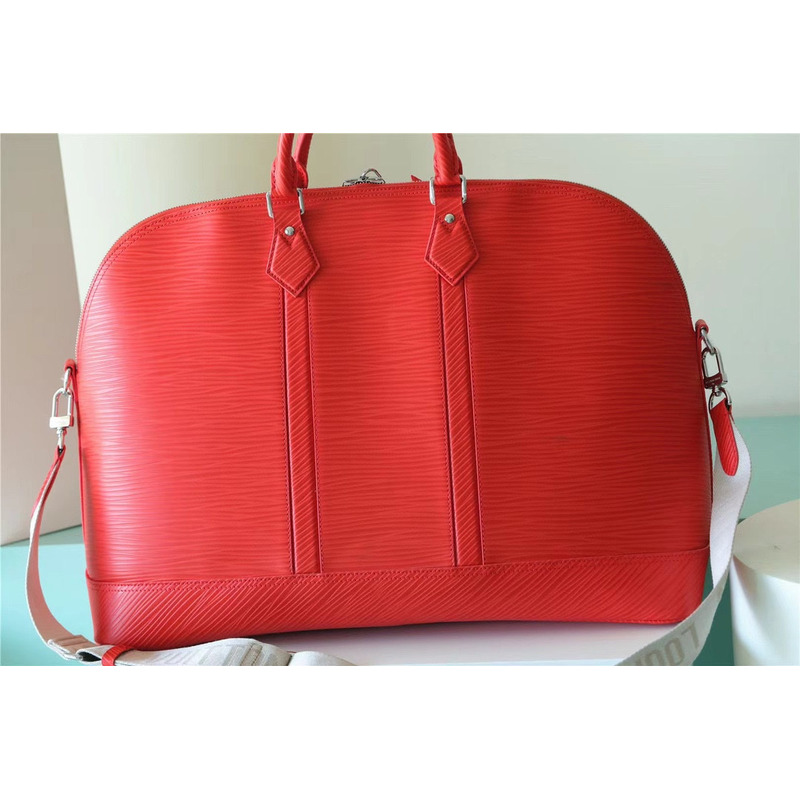 l**is V*t*n alma travel gm epi xl textured leather red