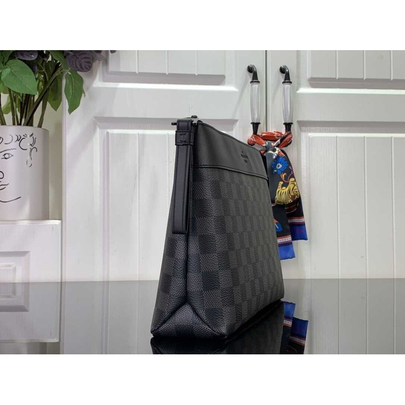 l**is V*t*n pouch damier graphite canvas black