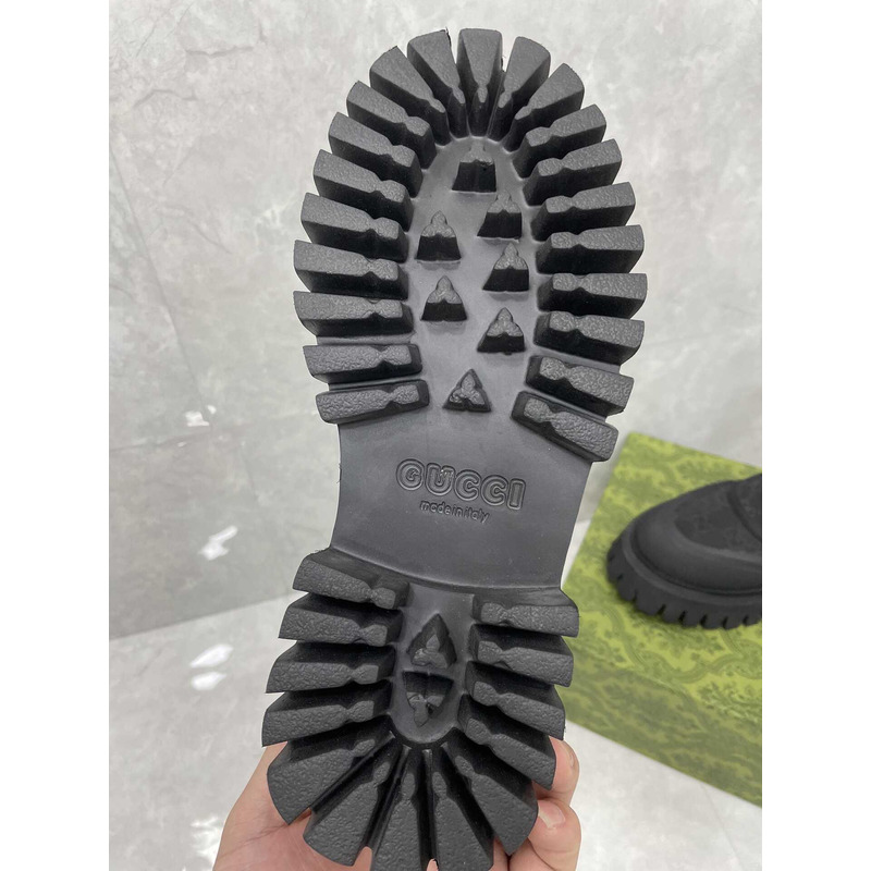 G*u*i gg canvas ankle boot black