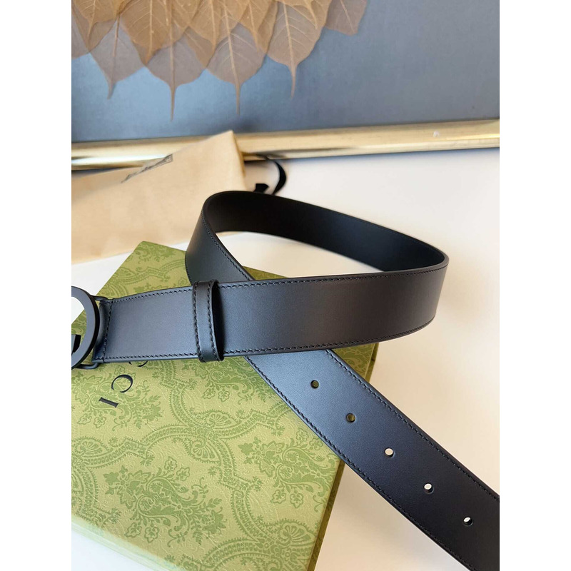 G*u*i blondie belt black buckle 4cm black