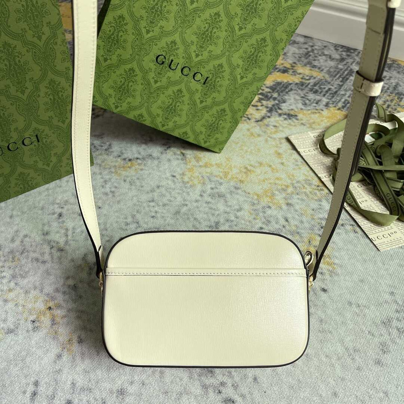 G*u*i horsebit 1955 small shoulder bag white