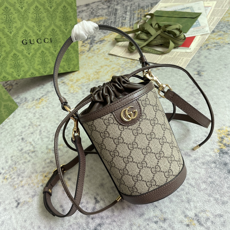 G*u*i ophidia series mini bucket bag beige