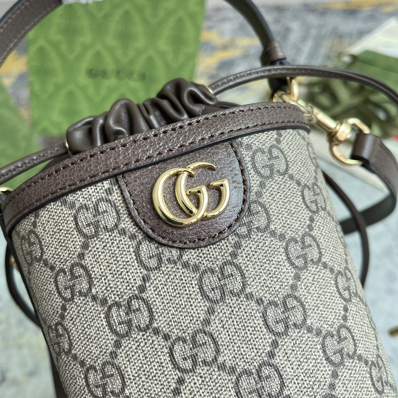 G*u*i ophidia series mini bucket bag beige